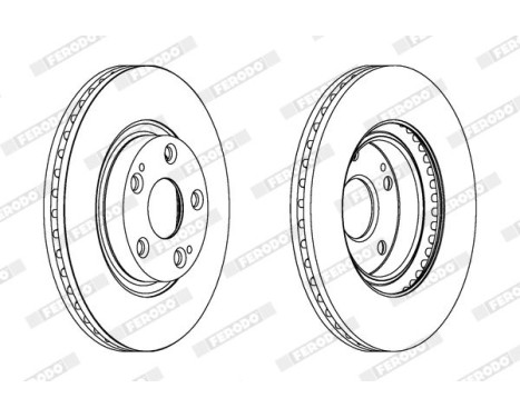 Brake Disc PREMIER Coat+ disc DDF1401C Ferodo