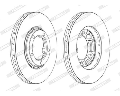 Brake Disc PREMIER Coat+ disc DDF1404C Ferodo