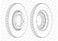 Brake Disc PREMIER Coat+ disc DDF1404C Ferodo