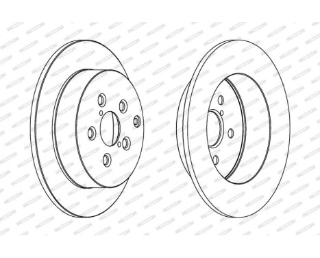 Brake Disc PREMIER Coat+ disc DDF1406C Ferodo