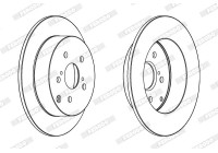 Brake Disc PREMIER Coat+ disc DDF1419C Ferodo