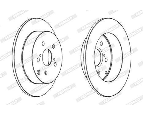 Brake Disc PREMIER Coat+ disc DDF1419C Ferodo