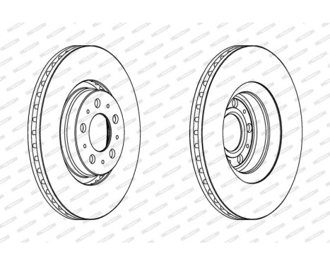 Brake Disc PREMIER Coat+ disc DDF1426C-1 Ferodo, Image 2