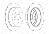 Brake Disc PREMIER Coat+ disc DDF1486C Ferodo