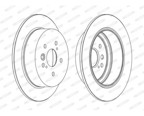 Brake Disc PREMIER Coat+ disc DDF1486C Ferodo