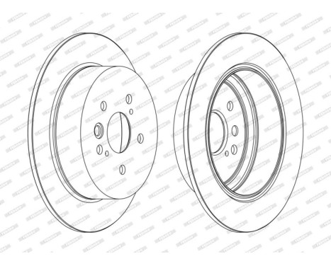 Brake Disc PREMIER Coat+ disc DDF1486C Ferodo, Image 2