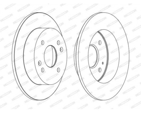 Brake Disc PREMIER Coat+ disc DDF1488C Ferodo