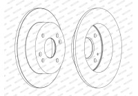 Brake Disc PREMIER Coat+ disc DDF1488C Ferodo