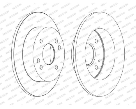 Brake Disc PREMIER Coat+ disc DDF1488C Ferodo