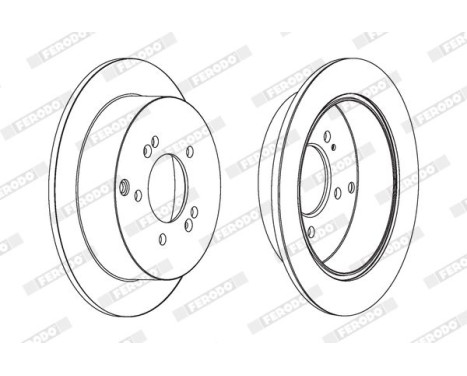 Brake Disc PREMIER Coat+ disc DDF1493C Ferodo