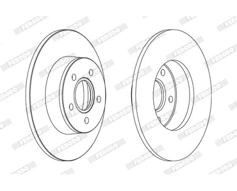 Brake Disc PREMIER Coat+ disc DDF1497C Ferodo, Image 2