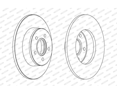 Brake Disc PREMIER Coat+ disc DDF1497C Ferodo, Image 2