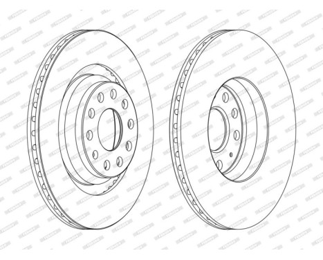 Brake Disc PREMIER Coat+ disc DDF1503C Ferodo