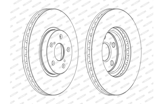 Brake Disc PREMIER Coat+ disc DDF1508C Ferodo, Image 2