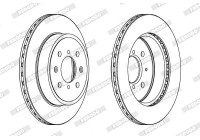 Brake Disc PREMIER Coat+ disc DDF1509C Ferodo