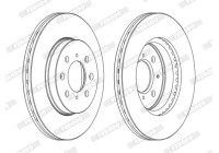 Brake Disc PREMIER Coat+ disc DDF1510C Ferodo