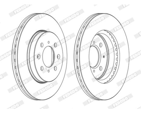 Brake Disc PREMIER Coat+ disc DDF1510C Ferodo