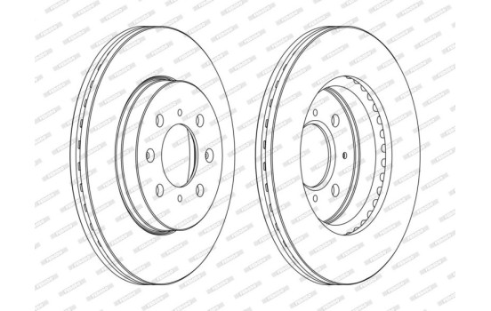 Brake Disc PREMIER Coat+ disc DDF1510C Ferodo