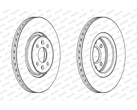 Brake Disc PREMIER Coat+ disc DDF1513C Ferodo