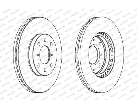 Brake Disc PREMIER Coat+ disc DDF1520C Ferodo