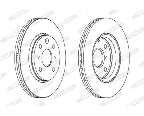 Brake Disc PREMIER Coat+ disc DDF1527C Ferodo