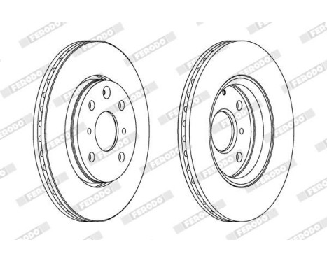 Brake Disc PREMIER Coat+ disc DDF1527C Ferodo