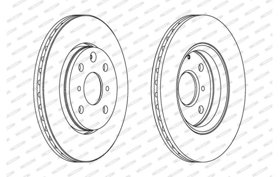 Brake Disc PREMIER Coat+ disc DDF1527C Ferodo