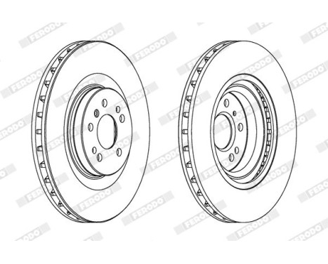 Brake Disc PREMIER Coat+ disc DDF1532C-1 Ferodo, Image 2