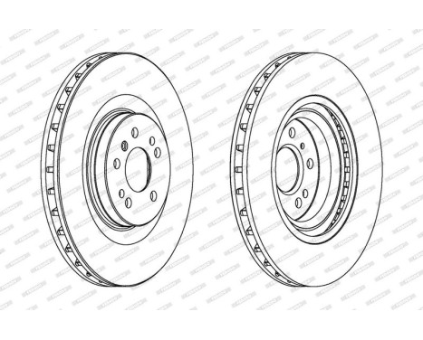 Brake Disc PREMIER Coat+ disc DDF1532C-1 Ferodo, Image 2