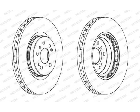 Brake Disc PREMIER Coat+ disc DDF1533C-1 Ferodo, Image 2