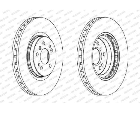 Brake Disc PREMIER Coat+ disc DDF1533C-1 Ferodo, Image 2
