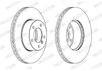 Brake Disc PREMIER Coat+ disc DDF1536C Ferodo