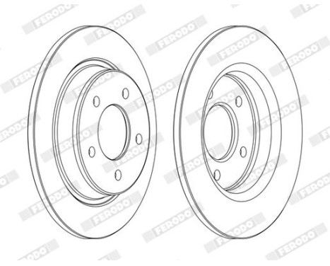 Brake Disc PREMIER Coat+ disc DDF1546C Ferodo