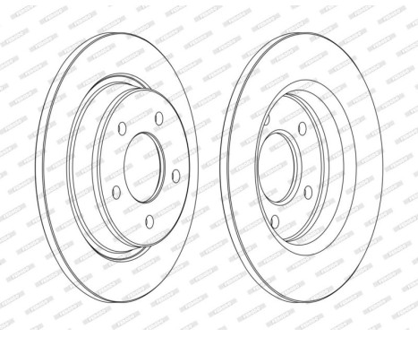 Brake Disc PREMIER Coat+ disc DDF1546C Ferodo