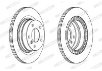 Brake Disc PREMIER Coat+ disc DDF1549C Ferodo
