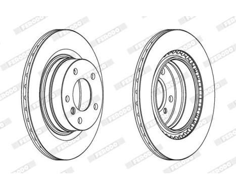 Brake Disc PREMIER Coat+ disc DDF1549C Ferodo