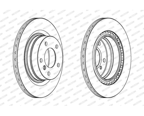 Brake Disc PREMIER Coat+ disc DDF1549C Ferodo