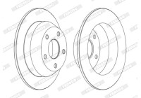 Brake Disc PREMIER Coat+ disc DDF1553C Ferodo