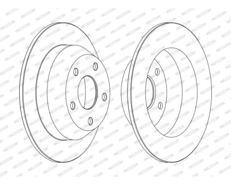 Brake Disc PREMIER Coat+ disc DDF1553C Ferodo