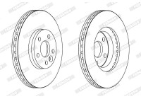 Brake Disc PREMIER Coat+ disc DDF1567C Ferodo