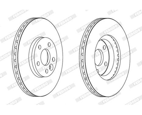 Brake Disc PREMIER Coat+ disc DDF1567C Ferodo