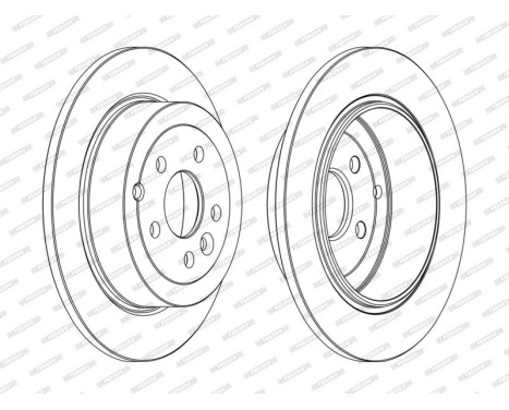 Brake Disc PREMIER Coat+ disc DDF1578C Ferodo, Image 2