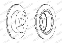 Brake Disc PREMIER Coat+ disc DDF1579C Ferodo