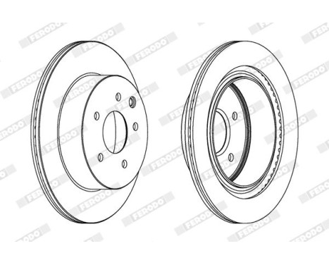 Brake Disc PREMIER Coat+ disc DDF1579C Ferodo