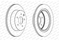 Brake Disc PREMIER Coat+ disc DDF1579C Ferodo