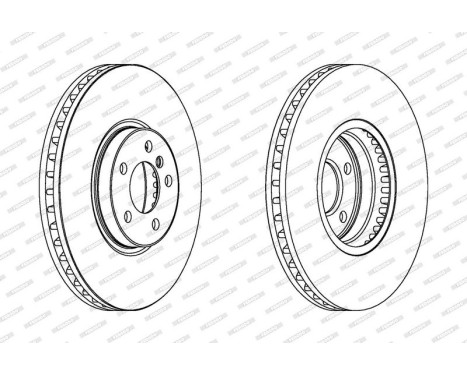 Brake Disc PREMIER Coat+ disc DDF1584C-1 Ferodo, Image 2
