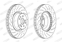 Brake Disc PREMIER Coat+ disc DDF1586C-1 Ferodo