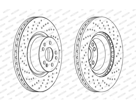 Brake Disc PREMIER Coat+ disc DDF1586C-1 Ferodo