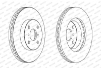 Brake Disc PREMIER Coat+ disc DDF1587C Ferodo
