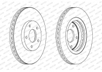Brake Disc PREMIER Coat+ disc DDF1589C Ferodo